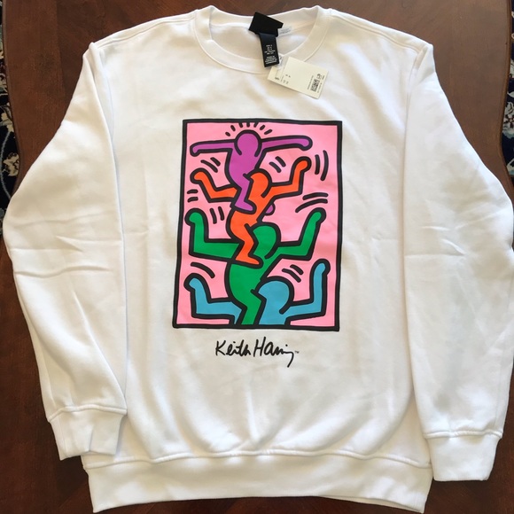 KEITH HARING Men’s Sweatshirt NEW With Tag - Picture 6 of 6